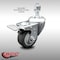 Service Caster 3.5 Inch SS Thermoplastic Rubber 12mm Threaded Stem Caster Total Lock Brake SCC-SSTSTTL20S3514-TPRB-M1215 - alternate 1